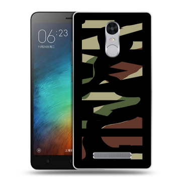 Пластиковый чехол на Xiaomi RedMi Note 3 с принтом NAME