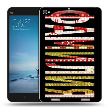 Силиконовый чехол на Xiaomi Mi Pad 2 с принтом ФАМИЛИЯ