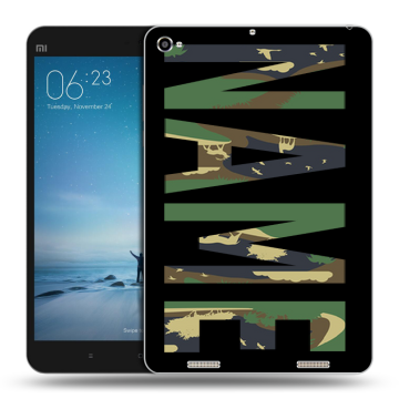 Силиконовый чехол на Xiaomi Mi Pad 2 с принтом NAME