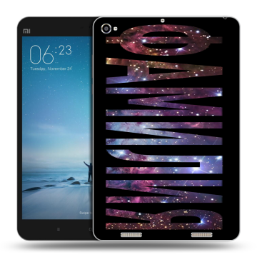 Силиконовый чехол на Xiaomi Mi Pad 2 с принтом ФАМИЛИЯ