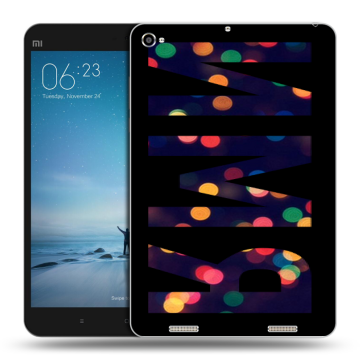 Силиконовый чехол на Xiaomi Mi Pad 2 с принтом ИМЯ