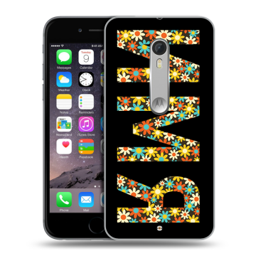 Пластиковый чехол на Motorola Moto X Style с принтом ИМЯ