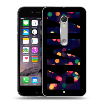 Пластиковый чехол на Motorola Moto X Style с принтом ИМЯ