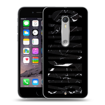 Пластиковый чехол на Motorola Moto X Style с принтом ФАМИЛИЯ