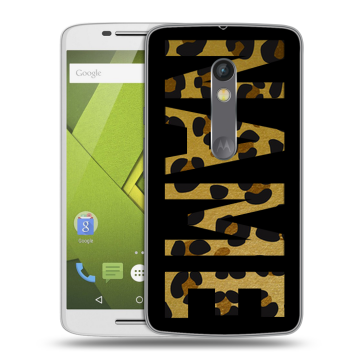 Пластиковый чехол на Motorola Moto X Play с принтом NAME