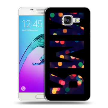 Силиконовый чехол на Samsung Galaxy A5 (2016) с принтом ИМЯ