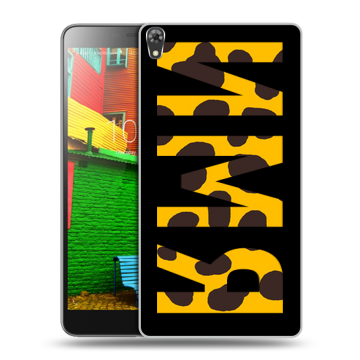 Силиконовый чехол на Lenovo Phab с принтом ИМЯ