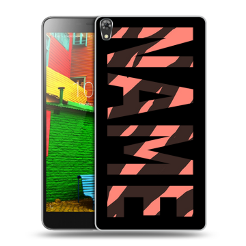Силиконовый чехол на Lenovo Phab с принтом NAME