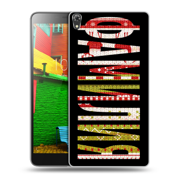 Силиконовый чехол на Lenovo Phab с принтом ФАМИЛИЯ
