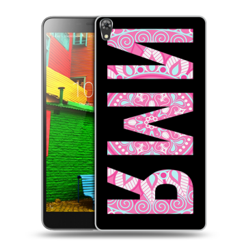 Силиконовый чехол на Lenovo Phab с принтом ИМЯ