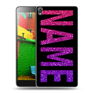 Силиконовый чехол на Lenovo Phab с принтом NAME