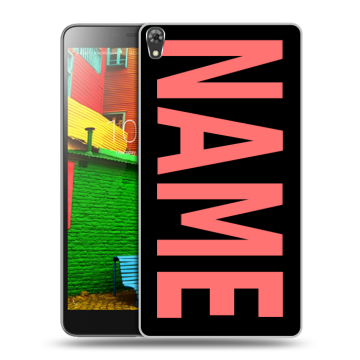 Силиконовый чехол на Lenovo Phab с принтом NAME