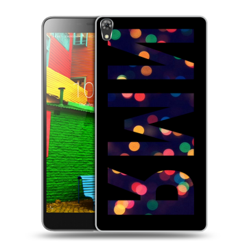 Силиконовый чехол на Lenovo Phab с принтом ИМЯ