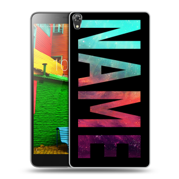 Силиконовый чехол на Lenovo Phab с принтом NAME