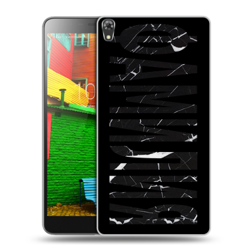 Силиконовый чехол на Lenovo Phab с принтом ФАМИЛИЯ