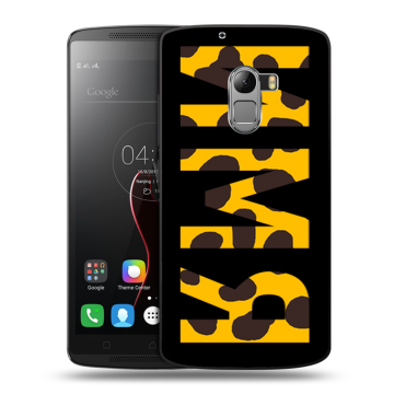 Силиконовый чехол на Lenovo A7010 с принтом ИМЯ