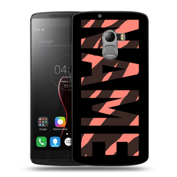 Силиконовый чехол на Lenovo A7010 с принтом NAME