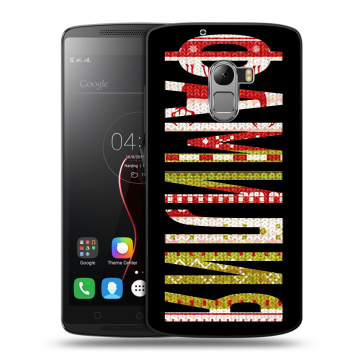 Силиконовый чехол на Lenovo A7010 с принтом ФАМИЛИЯ