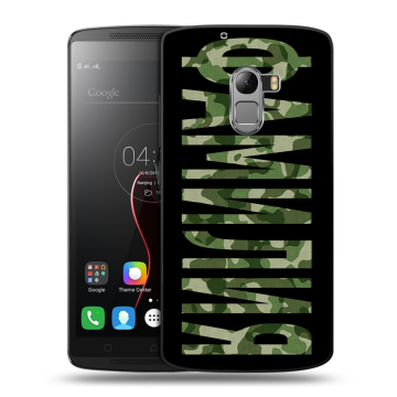 Силиконовый чехол на Lenovo A7010 с принтом ФАМИЛИЯ