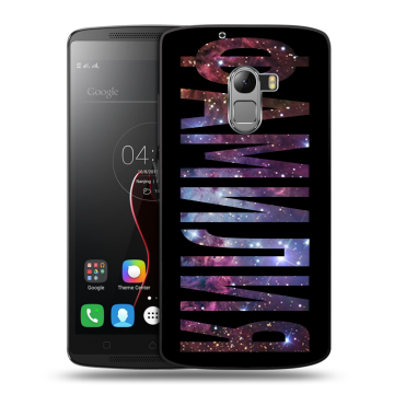 Силиконовый чехол на Lenovo A7010 с принтом ФАМИЛИЯ