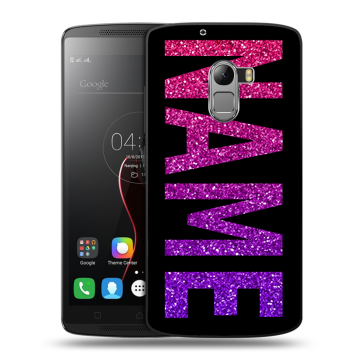 Силиконовый чехол на Lenovo A7010 с принтом NAME