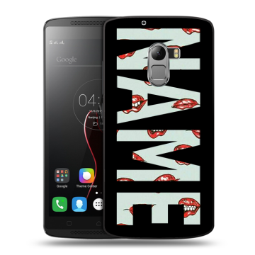 Силиконовый чехол на Lenovo A7010 с принтом NAME