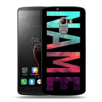 Силиконовый чехол на Lenovo A7010 с принтом NAME
