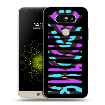 Пластиковый чехол на LG G5 с принтом ФАМИЛИЯ