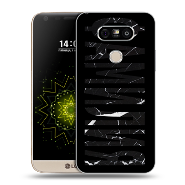 Пластиковый чехол на LG G5 с принтом ФАМИЛИЯ