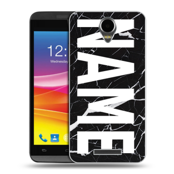 Силиконовый чехол на Micromax Canvas Power с принтом NAME