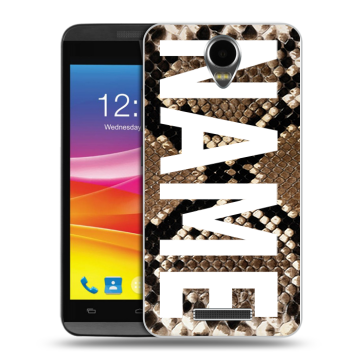 Силиконовый чехол на Micromax Canvas Power с принтом NAME