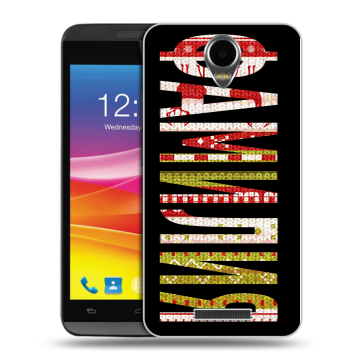 Силиконовый чехол на Micromax Canvas Power с принтом ФАМИЛИЯ