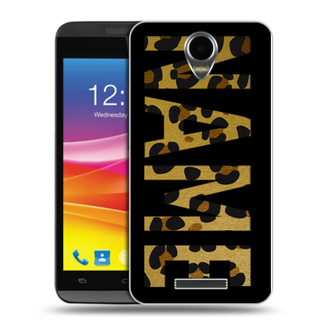Силиконовый чехол на Micromax Canvas Power с принтом NAME