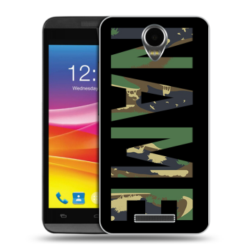 Силиконовый чехол на Micromax Canvas Power с принтом NAME