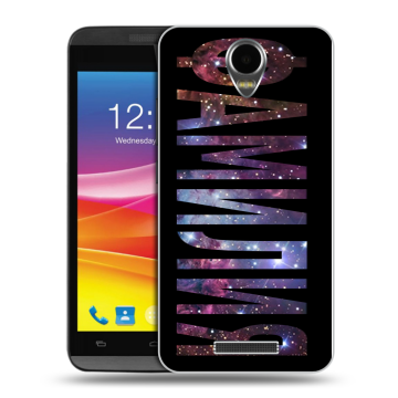 Силиконовый чехол на Micromax Canvas Power с принтом ФАМИЛИЯ