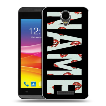 Силиконовый чехол на Micromax Canvas Power с принтом NAME