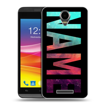 Силиконовый чехол на Micromax Canvas Power с принтом NAME