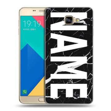 Силиконовый чехол на Samsung Galaxy A9 с принтом NAME