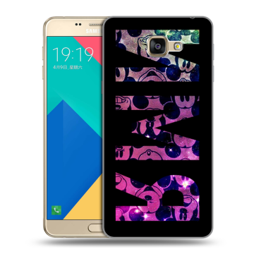Силиконовый чехол на Samsung Galaxy A9 с принтом ИМЯ