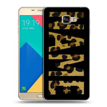 Силиконовый чехол на Samsung Galaxy A9 с принтом NAME
