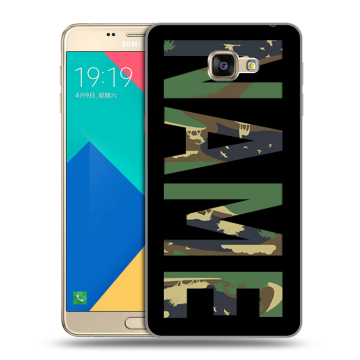 Силиконовый чехол на Samsung Galaxy A9 с принтом NAME