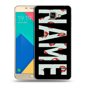 Силиконовый чехол на Samsung Galaxy A9 с принтом NAME