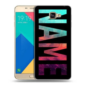 Силиконовый чехол на Samsung Galaxy A9 с принтом NAME