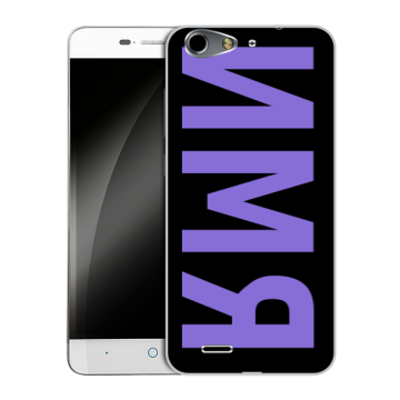 Силиконовый чехол на ZTE Blade L4 с принтом ИМЯ