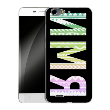 Силиконовый чехол на ZTE Blade L4 с принтом ИМЯ