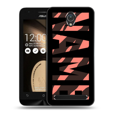 Пластиковый чехол на ASUS ZenFone Go 4.5 с принтом NAME