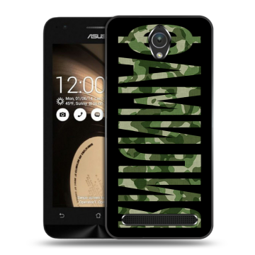 Пластиковый чехол на ASUS ZenFone Go 4.5 с принтом ФАМИЛИЯ