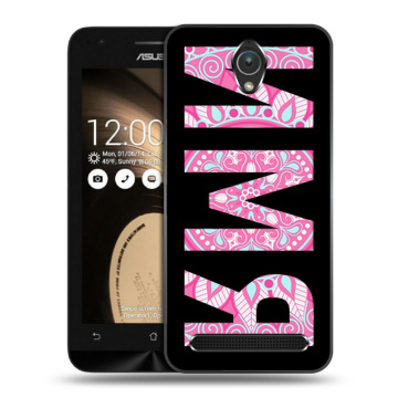 Пластиковый чехол на ASUS ZenFone Go 4.5 с принтом ИМЯ