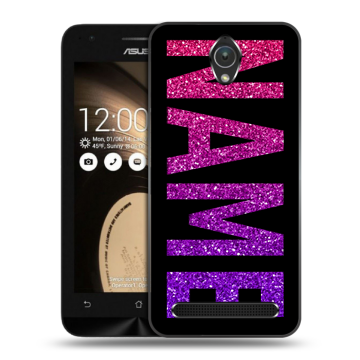 Пластиковый чехол на ASUS ZenFone Go 4.5 с принтом NAME