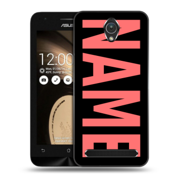 Пластиковый чехол на ASUS ZenFone Go 4.5 с принтом NAME